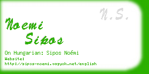 noemi sipos business card
